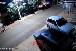 C&acirc;mera de seguran&ccedil;a registrou persegui&ccedil;&atilde;o e acidente com morte em Maracaju (v&iacute;deo)