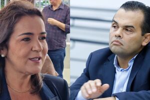 Prefeita Adriane Lopes e secret&aacute;rio de Sa&uacute;de, Marcelo Vilela