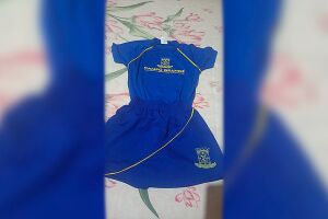 O uniforme foi entregue a dois dias