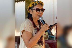 Taunay faz hist&oacute;ria e empossa primeira mulher cacique da comunidade ind&iacute;gena