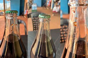 As larvas foram encontradas no produto aparentemente lacrado 