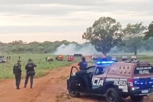 &Iacute;ndigenas invadem fazenda em Amambai e s&atilde;o retirados pela Pol&iacute;cia Militar 
