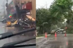 Chuva deixou rastro de destrui&ccedil;&atilde;o 
