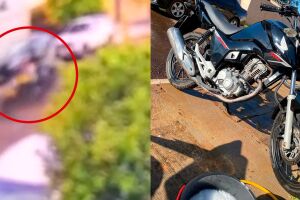 Moto usada para trabalho &eacute; roubada em plena luz do dia no Centro de Campo Grande