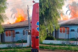 Os moradores n&atilde;o estavam em casa no momento do acidente 