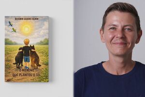 Escritor lan&ccedil;a livro infantil inspirado no plantio de girass&oacute;is pelas ruas de Campo Grande