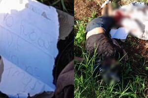 Corpo com sinais de tortura e bilhete &eacute; encontrado na fronteira: 'n&atilde;o roubar' (v&iacute;deo)