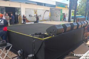 Sem estrat&eacute;gia para tr&acirc;nsito, montagem de palco para 'C&ecirc; T&aacute; Doido' entra na reta final (v&iacute;deo)