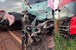 Jovem morre em grave acidente entre carro e caminh&atilde;o-tanque na BR-376 (v&iacute;deo)