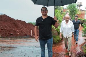 Vereador celebrou conquista com moradores 