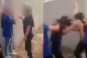 Adolescentes trocam agress&otilde;es na sa&iacute;da de escola em Campo Grande (v&iacute;deo)