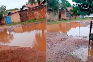 'Cad&ecirc; a Prefeitura'? Moradora cobra por a&ccedil;&atilde;o em bairro alagado de Campo Grande (v&iacute;deo)