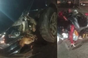 Motociclista se envolve em acidente e &eacute; socorrido em estado grave em Miranda