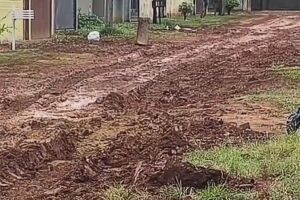 Moradores denunciam abandono em rua do Guanandi II: 'se precisar de ambul&acirc;ncia, morre'