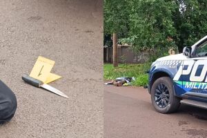 Homem &eacute; assassinado a facadas no meio da rua em Dourados; dois foram presos pelo crime