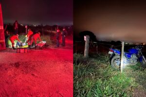 Motociclista &eacute; encontrado desacordado ap&oacute;s acidente em Bataypor&atilde; 