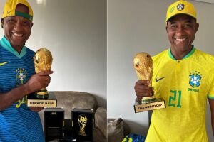 Campe&atilde;o da Copa de 1994, Viola participa de troca de figurinhas do &aacute;lbum da Copa em Campo Grande