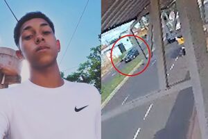 C&acirc;mera de seguran&ccedil;a flagrou acidente que matou jovem atropelado no Nova Lima (v&iacute;deo)