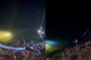 Motorista b&ecirc;bado bate em caminhonete, ve&iacute;culo cai em rio e mata homem na MS-444 (v&iacute;deo)