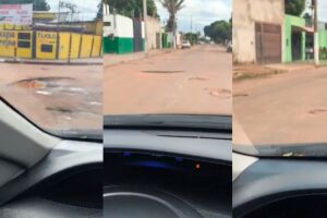 Buracos 'fazendo anivers&aacute;rio' revoltam moradores do Centro-Oeste: 'quase causaram acidente' (v&iacute;deo)