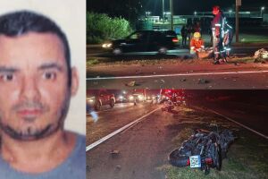 Motociclista passa mal, cai e morre em Dourados; moto explodiu 