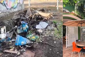 H&aacute; quase um ano, lixo toma conta de cal&ccedil;ada e revolta comerciantes do Jardim dos Estados (v&iacute;deo)