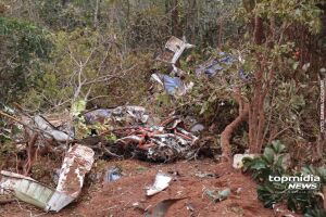 &Aacute;rea onde avi&atilde;o caiu &eacute; isolada para os trabalhos do Cenipa em Campo Grande (v&iacute;deo)