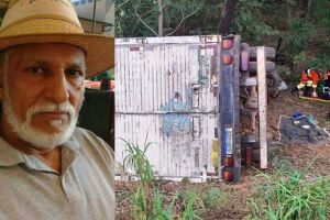 Empres&aacute;rio bate caminh&atilde;o em &aacute;rvore e morre na BR-163, entre Coxim e Rio Verde