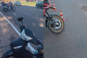 Motociclista cai ao bater em buraco e fica desacordado na F&aacute;bio Zahran