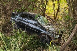 Motorista &eacute; fechado por carreta, perde controle de dire&ccedil;&atilde;o e bate em &aacute;rvore na MS-134