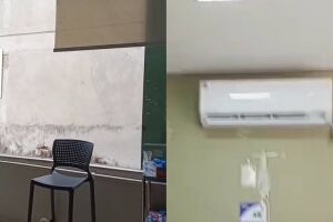 Pacientes fazem hemodi&aacute;lise no calor ap&oacute;s falha no ar-condicionado de cl&iacute;nica particular (v&iacute;deo)