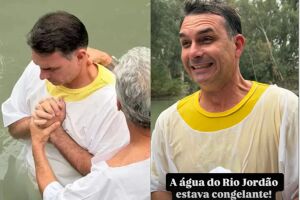 Fl&aacute;vio se batizou ao menos quatro vezes 