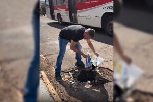 Buraco foi tapado com dinheiro pr&oacute;prio