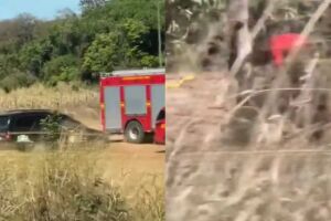 Cachoeira do Inferninho tem movimenta&ccedil;&atilde;o policial e carro funer&aacute;rio neste domingo (v&iacute;deo)