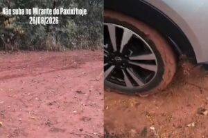 Motorista alerta sobre situa&ccedil;&atilde;o no Morro Paxixi: 'n&atilde;o venham, muita lama &eacute; perigoso'