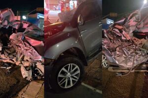 Motorista b&ecirc;bado causa acidente grave na Tamandar&eacute; e caminhonete fica destru&iacute;da (v&iacute;deo)