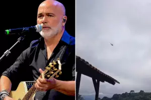 Morador grava helic&oacute;ptero onde aeronave com Rick desapareceu (v&iacute;deo)
