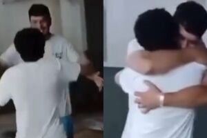 Saudade de dois anos termina com surpresa de pai em escola de Parana&iacute;ba (v&iacute;deo)