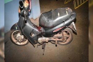 Moto usada pela v&iacute;tima ficou estacionada na frente do hospital