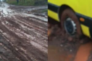 Chuva transforma ruas em lama&ccedil;al no Jardim das Palmeiras (v&iacute;deo)