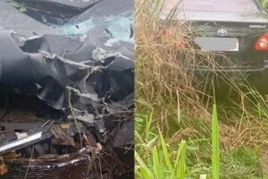 Motociclista morre em choque frontal com Corolla na MS-276; condutor do carro est&aacute; foragido