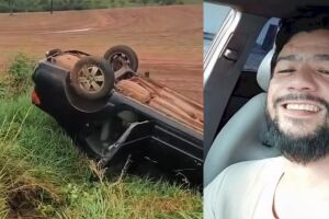 Motorista morre ap&oacute;s ve&iacute;culo capotar entre  Ipezal e Deod&aacute;polis
