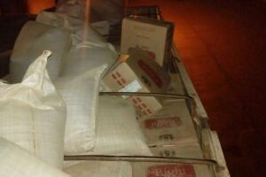 DOF apreende carreta com 40 mil pacotes de cigarros na BR-163