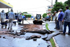 Prefeitura inicia força-tarefa para recuperar estragos da chuva nas Moreninhas