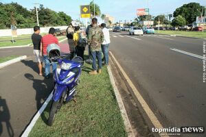 Acidente 'duplo' deixa dois motociclistas feridos na Capital