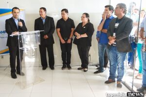 Sem Marquinhos, Nelsinho 'inaugura' obra iniciada na sua gestão em Campo Grande