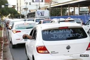 'Uberistas' protestam contra decreto municipal