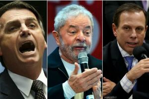 Em enquete, Bolsonaro, Lula e Dória lideram ranking popular para presidência do Brasil