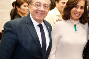 Na foto, Mansour Karmouche e Tânia Borges