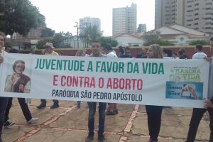 Comitês realizam marcha contra o aborto pelas ruas centrais da Capital